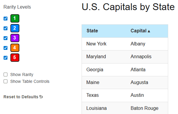 column sort ascending image