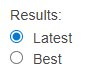 results setting